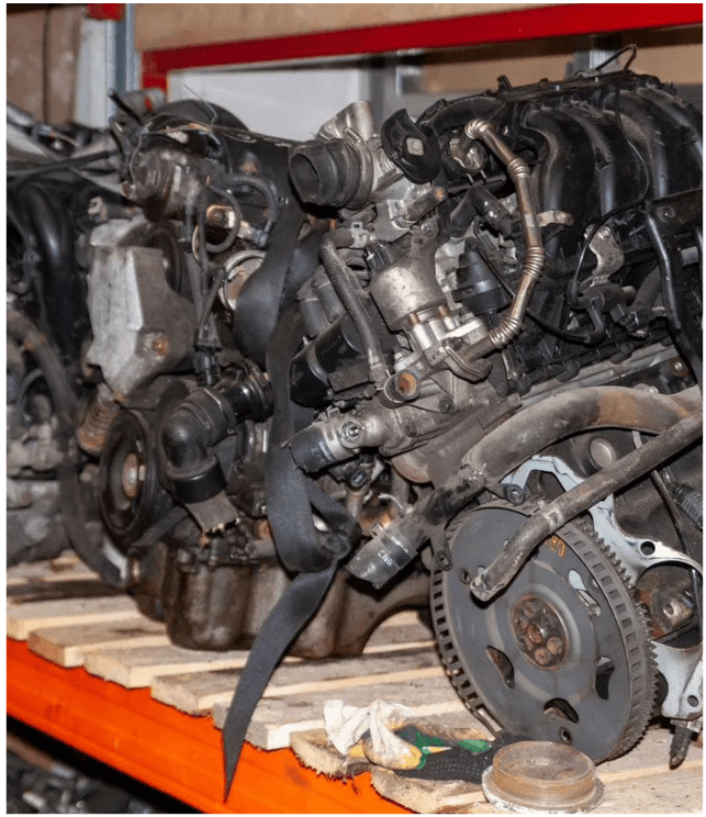 Engines on shelf